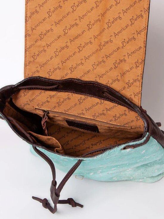 American Darling Azure Hide Artisanal Acid Wash Backpack main image 4
